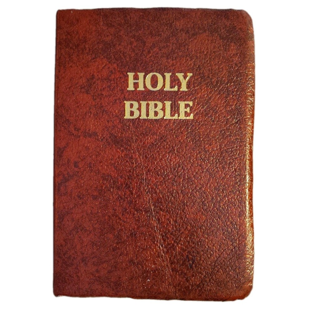 HOLY BIBLE New American Catholic 1991-1992 Fireside Study Edition NAB Maroon